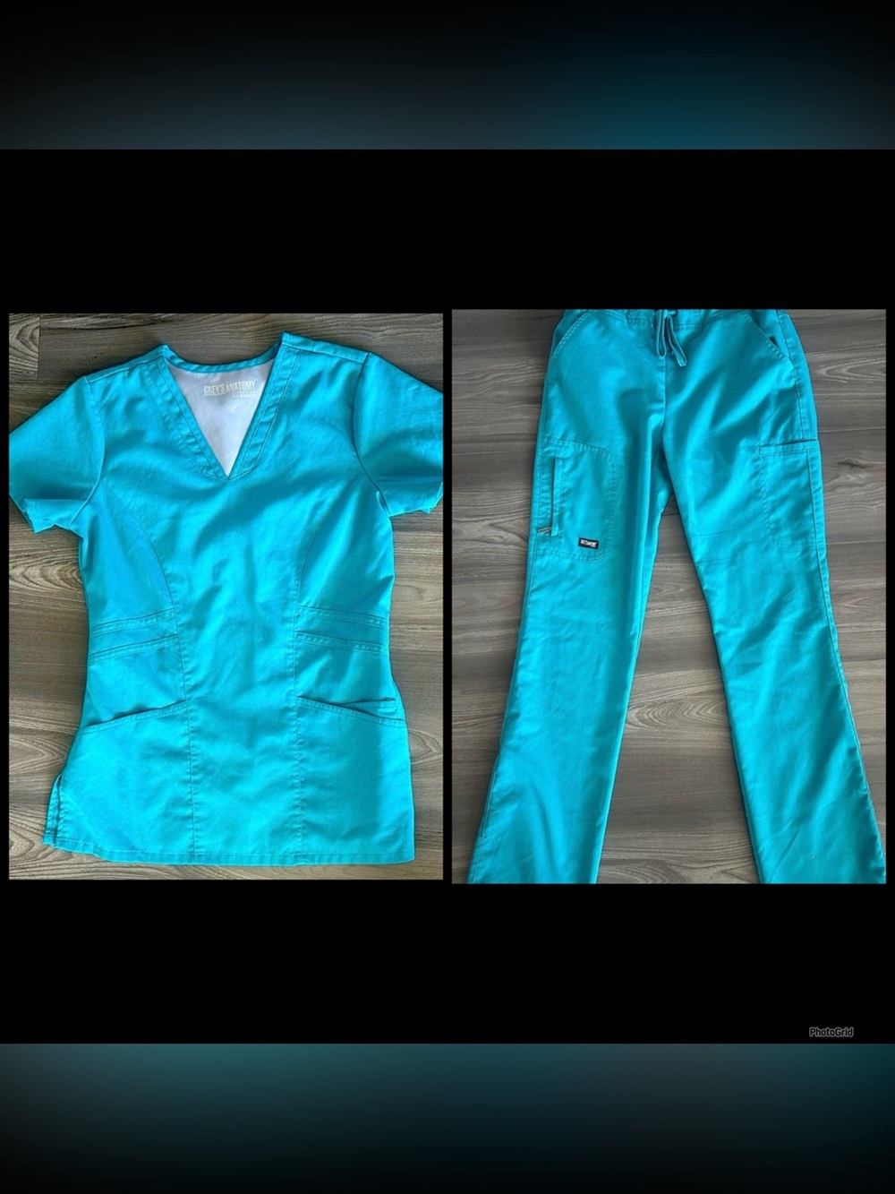 Grey's Anatomy Teal Women's Scrub Top and Pants